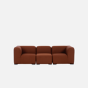 Stormy Outdoor Modular Sofa 3 seat configuration - Cocoa