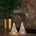 SIRIUS Lucy LED Glass Trees S/2 - Clear