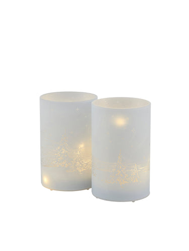 SIRIUS Ava LED Forest Scene S/2 H120 - White