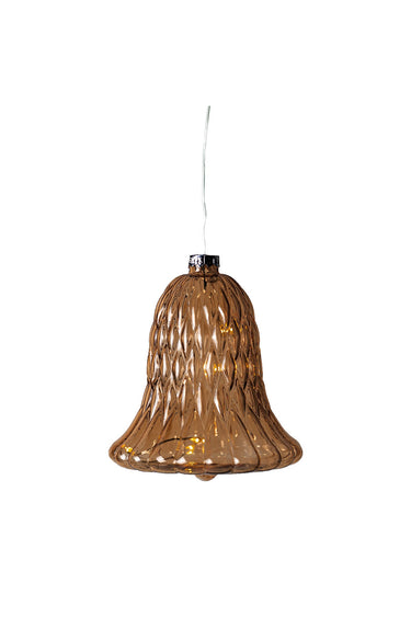 SIRIUS Luna LED Glass Bell - Dark Oak