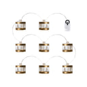 SIRIUS Elly LED Glass Drum Garland - Gold