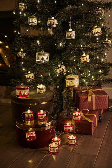 SIRIUS Elly LED Glass Drum Garland - Gold