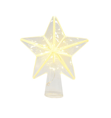 SIRIUS Agnes LED Christmas Tree Topper - Clear/White