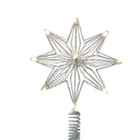 SIRIUS Chloe LED Christmas Tree Topper - Silver