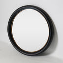 Orion Wall Mirror 87cm black and gold frame detail