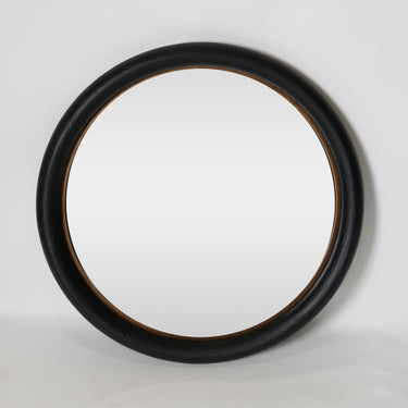 Orion Wall Mirror 87cm in black and gold finish