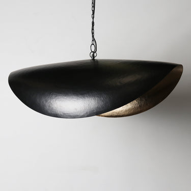 UFO Pendant 102x72cm Black Outside Gold Inside