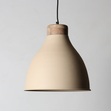 Scandi Pendant Lamp 38cm Beige