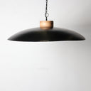 Disc Pendant 90cm Black Outside Gold Inside