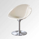 Jetson Swivel Chair in Pearl with aluminium base