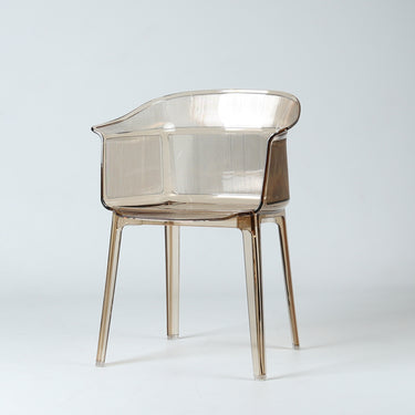 Mars Dining Chair in Transparent Amber polycarbonate