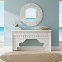 Abigail Carved Console Table - Natural at Online8 Furniture Auckland NZ