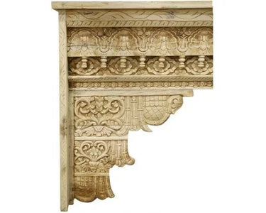 Abigail Carved Console Table - Natural at Online8 Furniture Auckland NZ