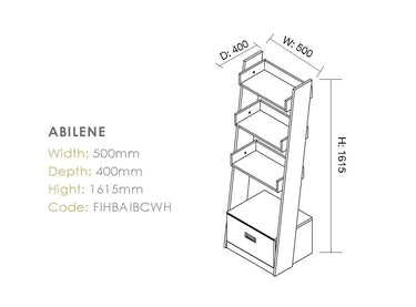Abilene Tall Shelving Unit at Online8 Furniture Auckland NZ