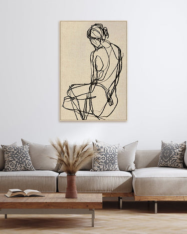 Abstract Canvas Sketch Wall Art at Online8 Furniture Auckland NZ