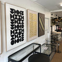 Abstract Canvas Wall Art - Black & White at Online8 Furniture Auckland NZ
