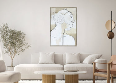 Abstract Hand Painted Framed Canvas Wall Art at Online8 Furniture Auckland NZ