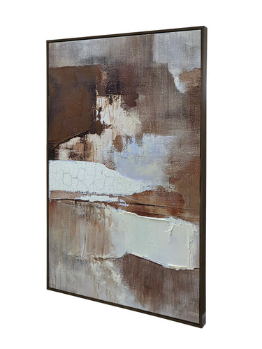 Abstract Hand Painted Framed Canvas Wall Art at Online8 Furniture Auckland NZ