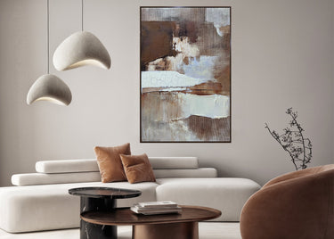 Abstract Hand Painted Framed Canvas Wall Art at Online8 Furniture Auckland NZ