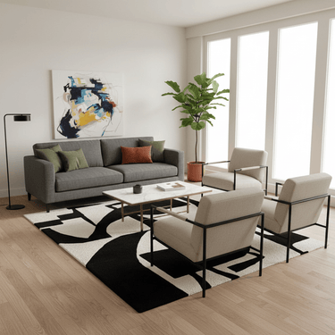 Abstract Large Designer Rug 205x350cm at Online8 Furniture Auckland NZ