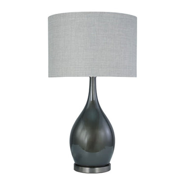 Acapulco Table Lamp - Charcoal + Cement Shade at Online8 Furniture Auckland NZ