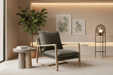 Acer Lounge Chair - Army Green at Online8 Furniture Auckland NZ