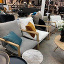 Acer Lounge Chair - Ivory at Online8 Furniture Auckland NZ