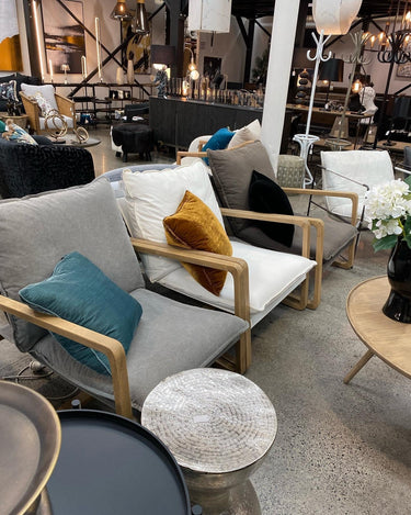 Acer Lounge Chair - Ivory at Online8 Furniture Auckland NZ