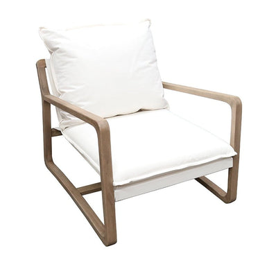 Acer Lounge Chair - Ivory at Online8 Furniture Auckland NZ