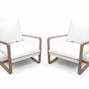 Acer Lounge Chair - Ivory at Online8 Furniture Auckland NZ