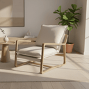 Acer Lounge Chair - Linen at Online8 Furniture Auckland NZ
