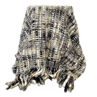 Acrylic Throw - Black/Grey at Online8 Furniture Auckland NZ