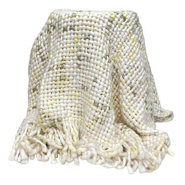Acrylic Throw - Neutral Cream at Online8 Furniture Auckland NZ
