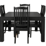 Ada Black Dining Suite - 4 Seater at Online8 Furniture Auckland NZ