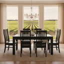 Ada Black Dining Suite - 6 Seater at Online8 Furniture Auckland NZ