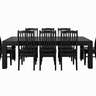 Ada Black Dining Suite 8 Seater at Online8 Furniture Auckland NZ