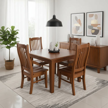 Ada Dining Suite 4 Seater with 1000mm Square Table at Online8 Furniture Auckland NZ