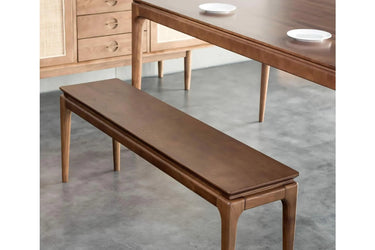 Baur Bench Seat included in the walnut 1800 dining suite