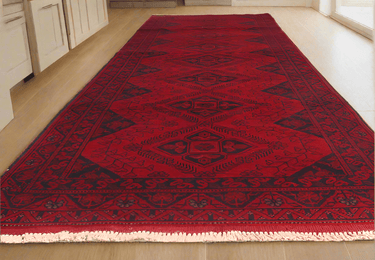 Afghan Andkhoy Hand Knotted Runner 300x80 at Online8 Furniture Auckland NZ