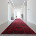 Afghan Andkhoy Hand Knotted Runner 500x80 at Online8 Furniture Auckland NZ