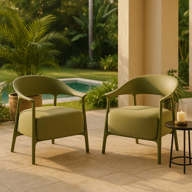 Africa Lounge Chair Indoor/Outdoor - Sage at Online8 Furniture Auckland NZ