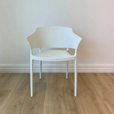 Africa Outdoor Dining Chair - White Set/4 at Online8 Furniture Auckland NZ
