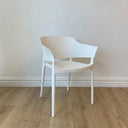 Africa Outdoor Dining Chair - White Set/4 at Online8 Furniture Auckland NZ