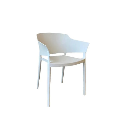 Africa Outdoor Dining Chair - White Set/4 at Online8 Furniture Auckland NZ