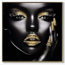 Afro Woman Framed Canvas Wall Art at Online8 Furniture Auckland NZ