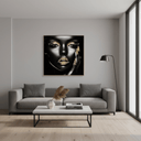 Afro Woman Framed Canvas Wall Art at Online8 Furniture Auckland NZ