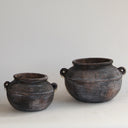 Aged Deep Umber Pot Belly Vase - Medium at Online8 Furniture Auckland NZ