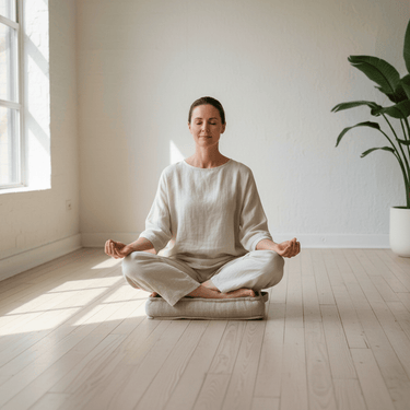 Akiiko - Hemp Meditation Cushion - Square at Online8 Furniture Auckland NZ