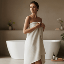 Akiiko - Natural Waffle Bath Towel at Online8 Furniture Auckland NZ