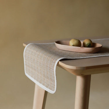 Akiiko - Reed Table Top Set - Placement, Runner, Coaster-Herring Weave at Online8 Furniture Auckland NZ